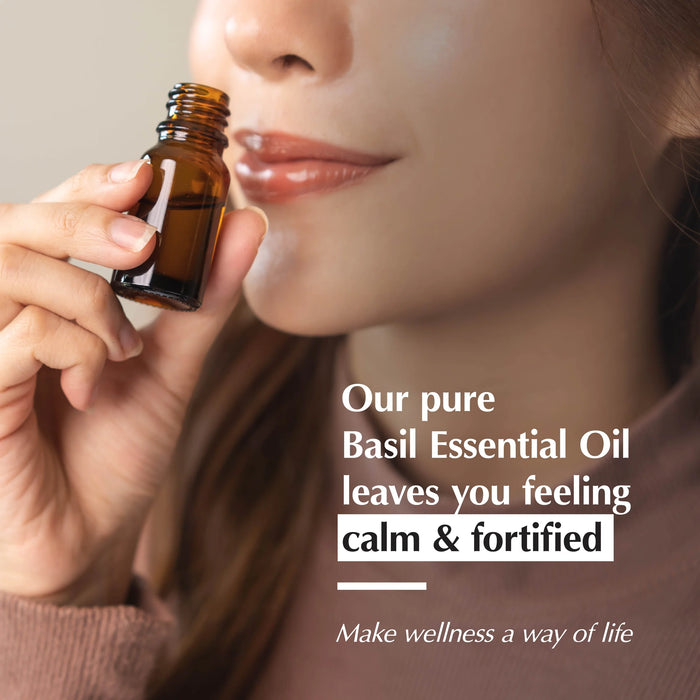 Basil Pure Essential Oil & Burner Bundle