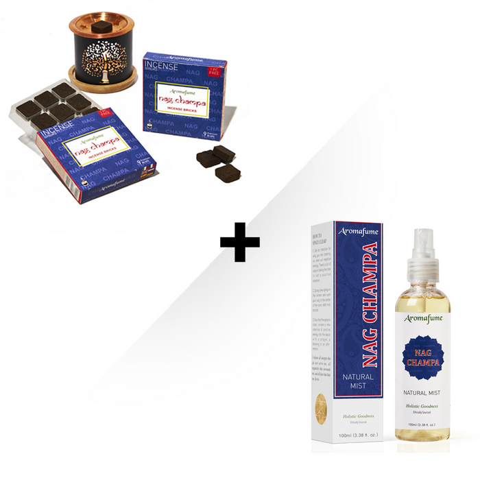 Nag Champa Incense Bricks & Mist Wellness Kit