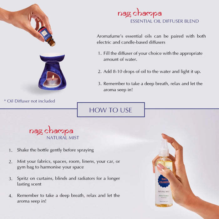 Nag Champa Mist & Essential Oil Wellness Kit