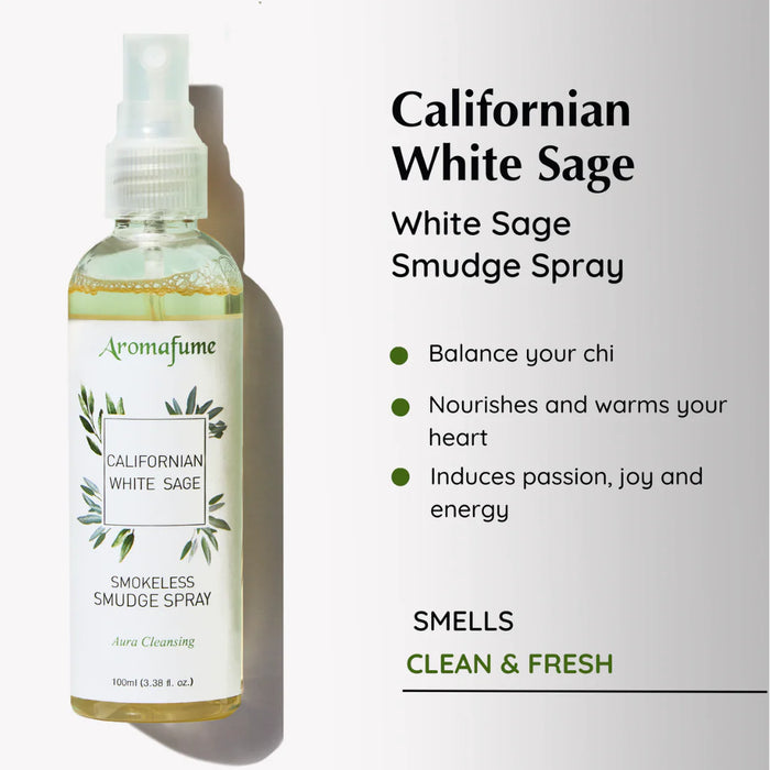 White Sage Cleansing Kit - Incense Brick & Smudge Spray